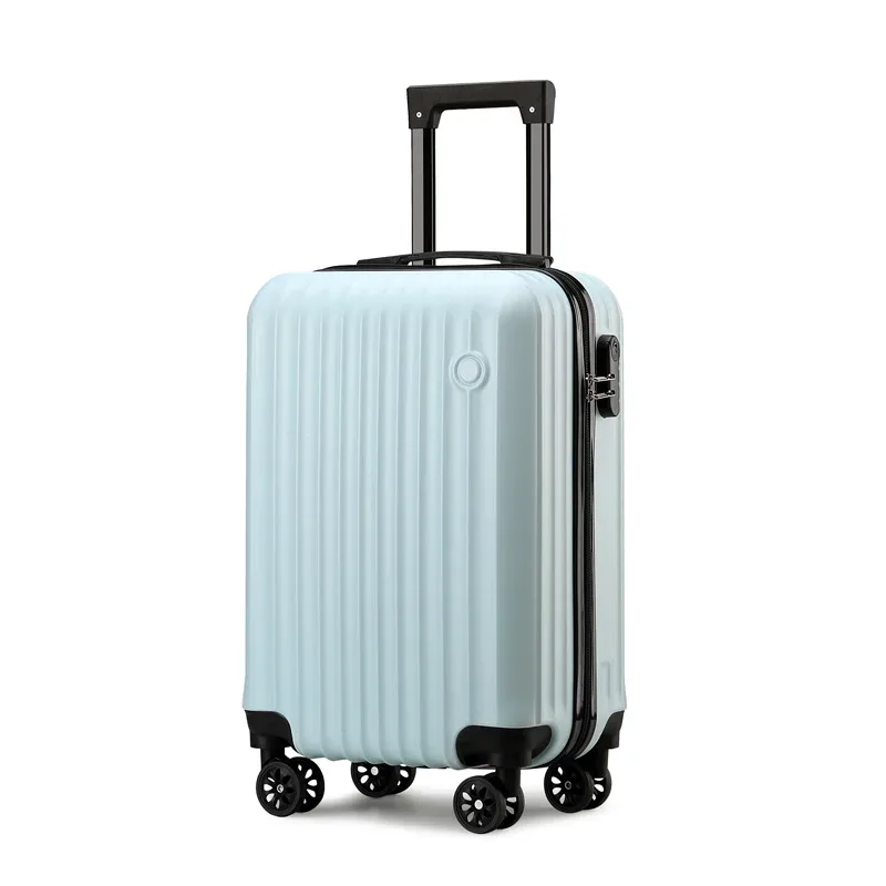 1 pièce, valise à bagages de 20 pouces, boîtier de chariot, serrure à combinaison, roues universelles, matériau de coque rigide pc, rangement en couches