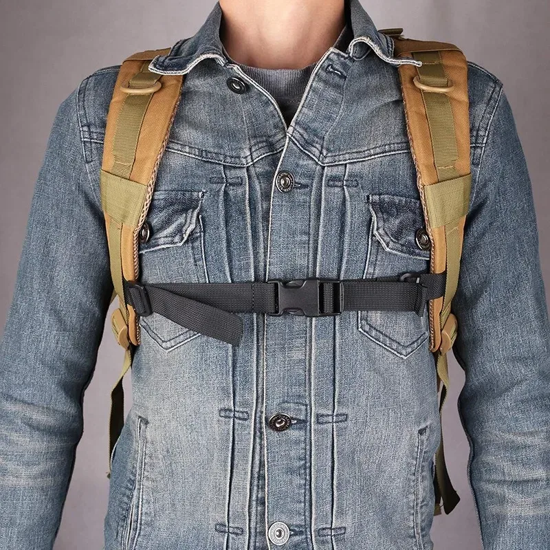 sac à dos poitrine, harnais de sangle, sangle d'épaule réglable pour sac de camping en plein air, sacs tactiques, sangles, accessoires pour sac à dos