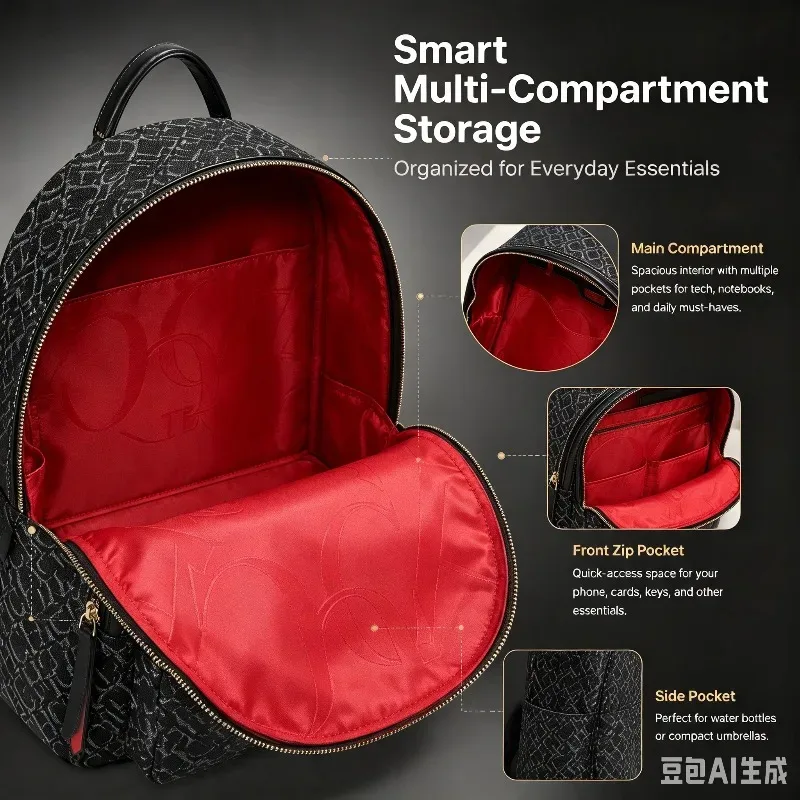 chhc sac à bandoulière au design classique, sac à dos de voyage de grande capacité, unisexe, pour étudiants, léger, à porter à la main