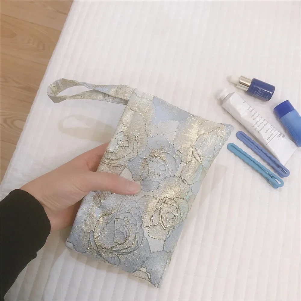 petit sac à cosmétiques coréen pour femmes, trousse de maquillage, organisateur de maquillage de voyage, sac de rangement, pochette portable, sacs à main