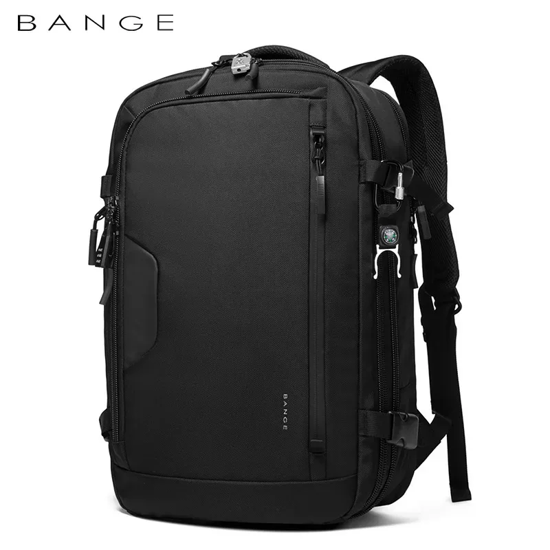bange extensible grande capacité voyage sac à dos hommes 15.6 pouces sac à dos pour ordinateur portable voyage faa vol approuvé sac extérieur pour hommes