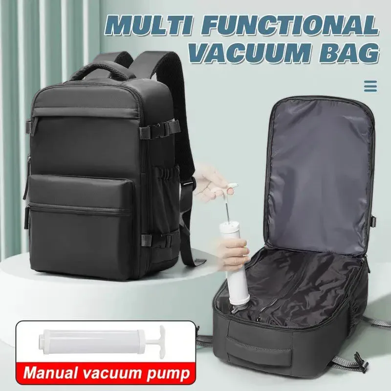 sac à dos de voyage décontracté buylor pour hommes et femmes, résistant à l'eau, adapté aux ordinateurs portables de 16 pouces, compressé sous vide, pour les voyages d'affaires