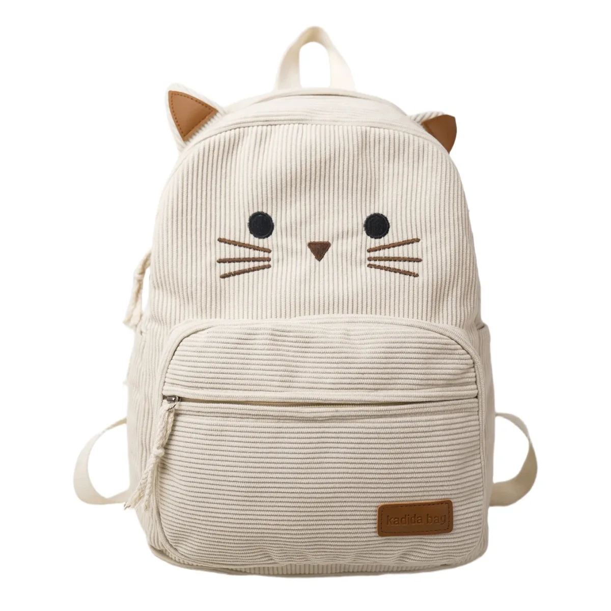 sacs à dos de grande capacité pour femmes, sac à bandoulière de bonne qualité pour filles, motif de chat de dessin animé, sacs à main en tissu doux pour femmes