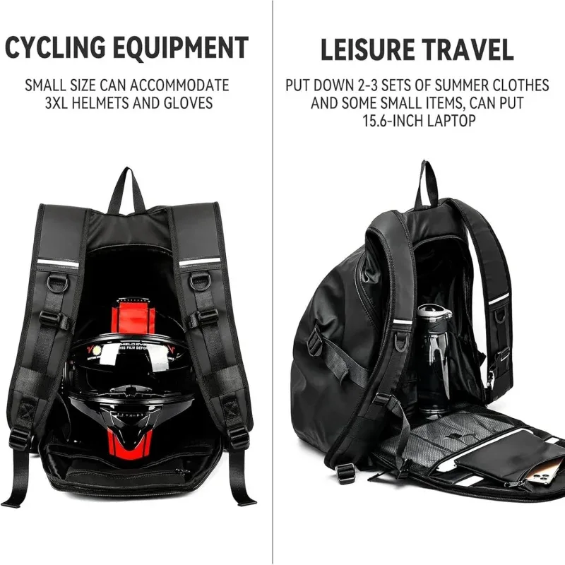 sac à dos de moto, sac à dos de casque imperméable pour hommes, sac d'équitation, sac à dos de moto, sac d'ordinateur portable, sac à dos de voyage de grande capacité