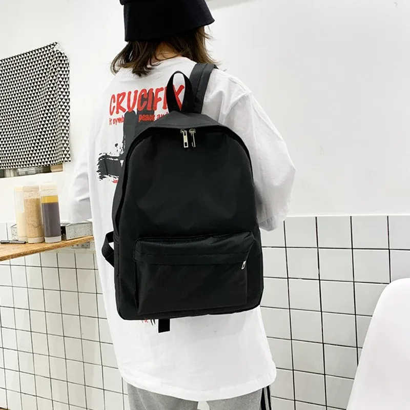 sac à dos de voyage de grande capacité pour hommes et femmes, cartable étudiant, mode coréenne, solide