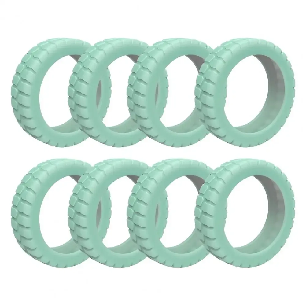 juste de roue de bagage en silicone, réduction du bruit, 8 spinner, valise de cabine, protection de roulette, accessoires de bagages, 8 pièces