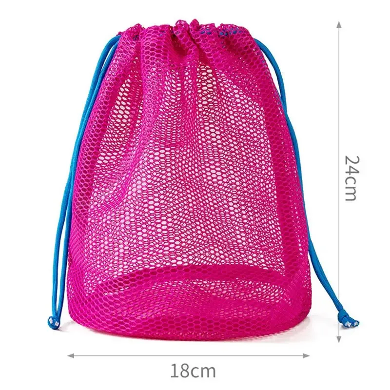 pochette de rangement en maille de nylon avec cordon de serrage, sac de voyage polyvalent pour produits numériques, organisateur de maquillage et cosmétiques, pour l'extérieur
