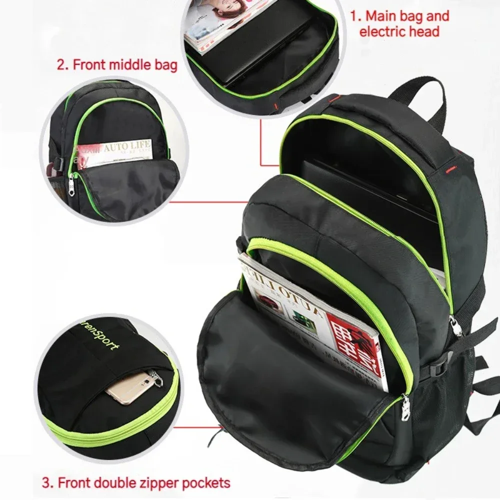oxford – sac à dos à bandoulière léger et étanche pour ordinateur portable de voyage, grande capacité, résistant à l'usure, sac d'école pour étudiants