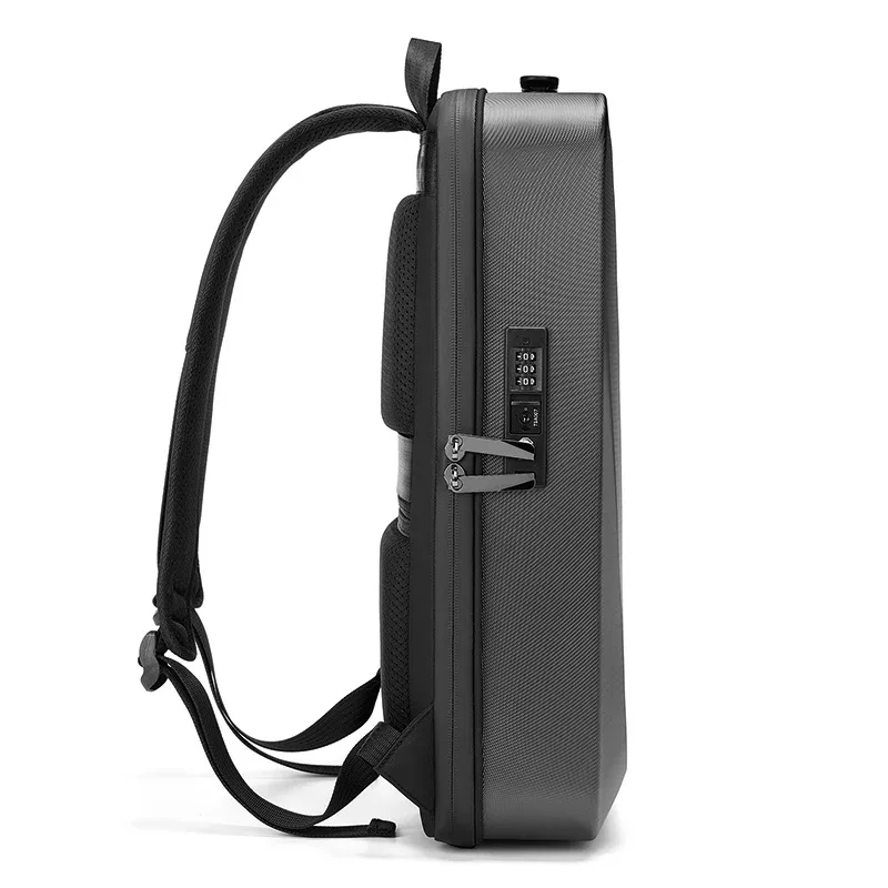 sac à dos étanche pour ordinateur portable pour homme, antivol tsa, coque rigide, sac d'affaires de luxe, pack de jeu, chargement usb, 16.1 pouces