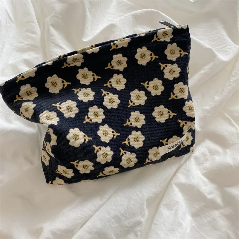 trousse de maquillage pour femmes et filles, sacs cosmétiques floraux, beauté féminine, organisateurs de maquillage, rangement de rouge à lèvres, étui à crayons étudiant, cadeau