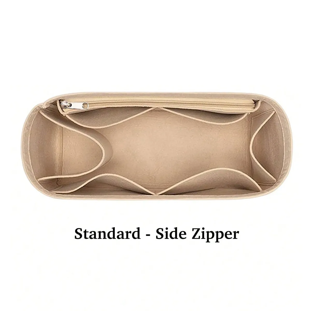 organisateur de sac fourre-tout en feutre, sac de rangement intérieur avec doublure, anti-déformation, insert intérieur multi-poches pour un rangement classifié