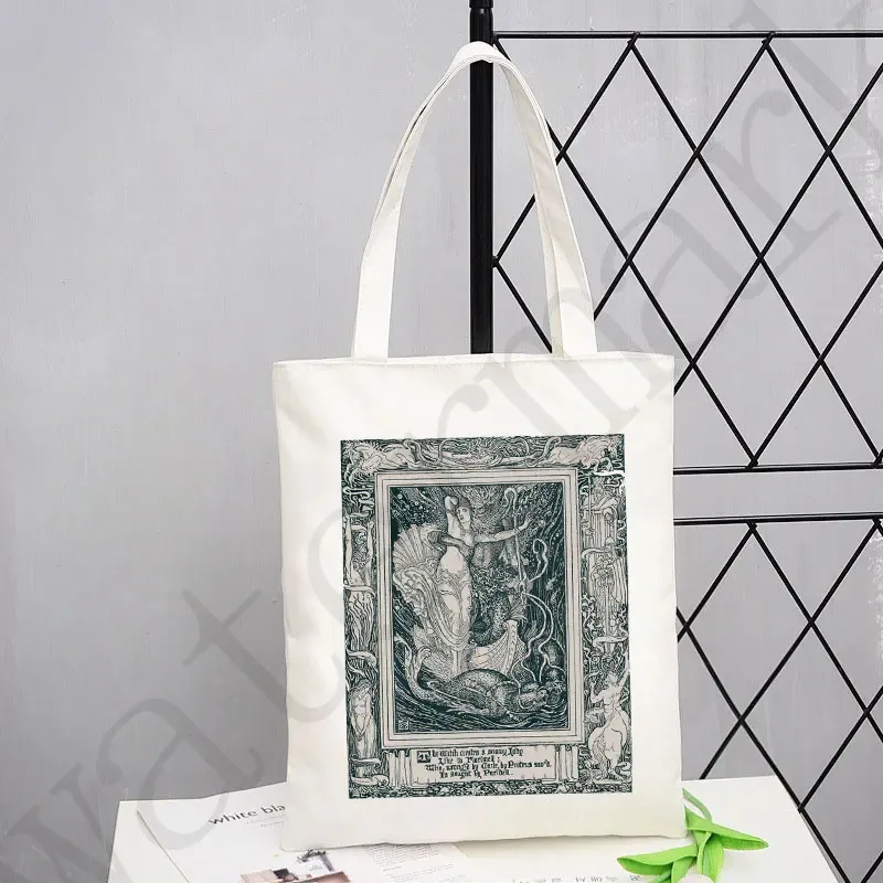 sac fourre-tout de nettoyage creux pour femmes, sacs fourre-tout de créateurs, lin réutilisable, sac à provisions pour l'épicerie initiée, shopper lady, étoiles