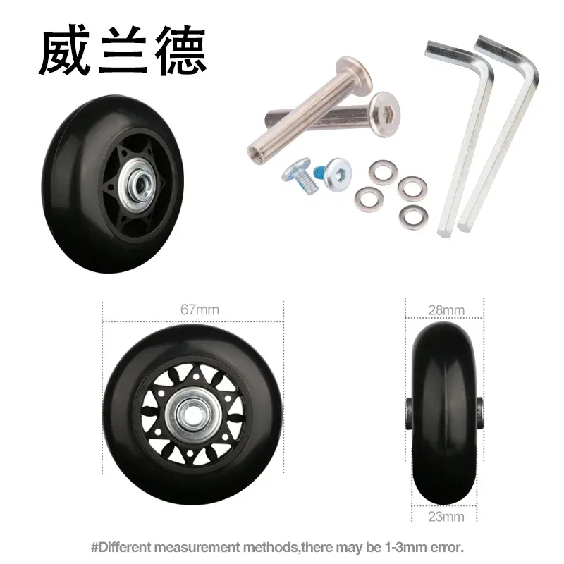 valise de remplacement universelle, accessoires de roue pratiques, roue d'avion, roue silencieuse, entretien et entretien des chocs