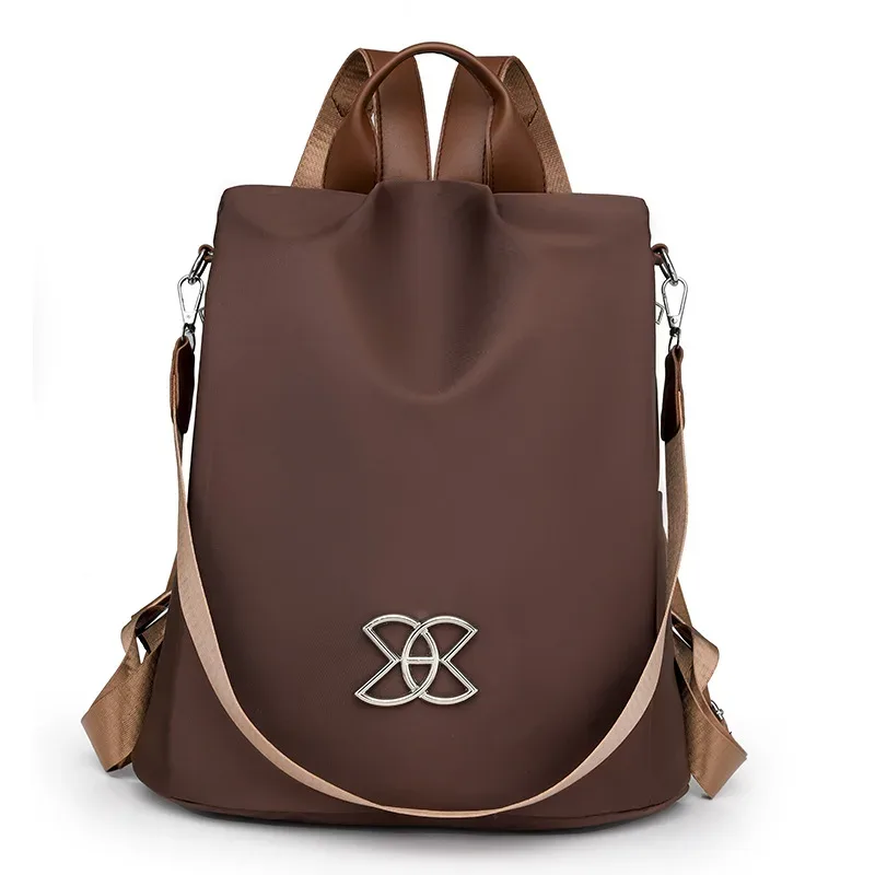 sac à dos oxford imperméable personnalisable pour femmes, sac à dos antivol à la mode, sac d'école de grande capacité