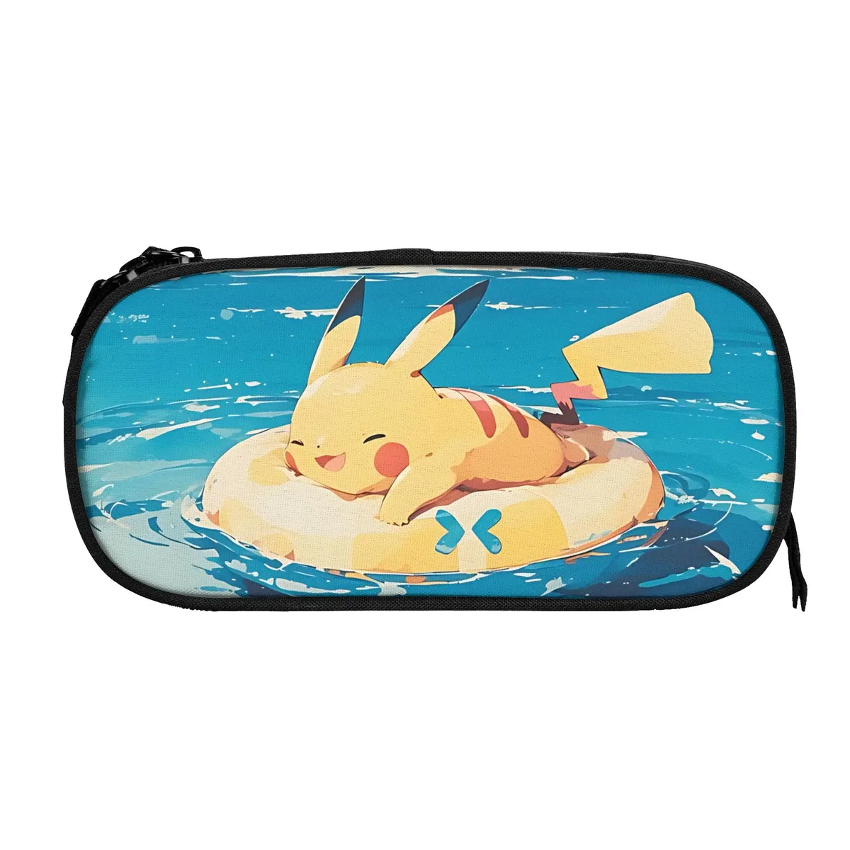 sacs personnalisés pokemon rouge et noir charizard de grande capacité pour enfants, trousse à crayons d'école pour garçons et filles