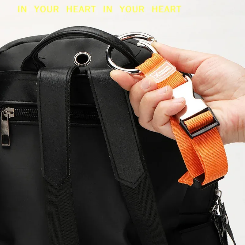Sangles de bagage en nylon réglables avec clip à ressort métallique pour valises et sacs de cabine, 1 pièce