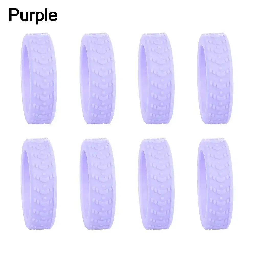 8 pièces bagages de voyage roulettes chaussures valise en silicone roues housse de protection réduire le bruit boîtier de chariot roulettes couverture