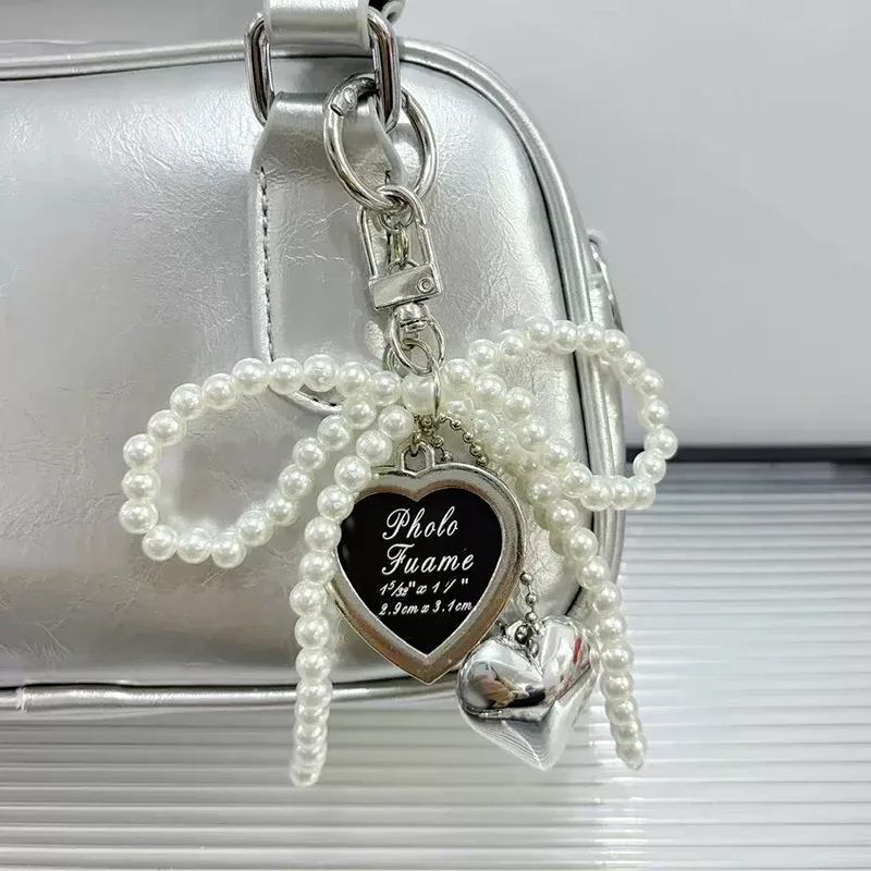 styles coréens sac charme beau coeur porte-clés sac à dos sac à main pendentif ornements arcs porte-clés mode porte-clés