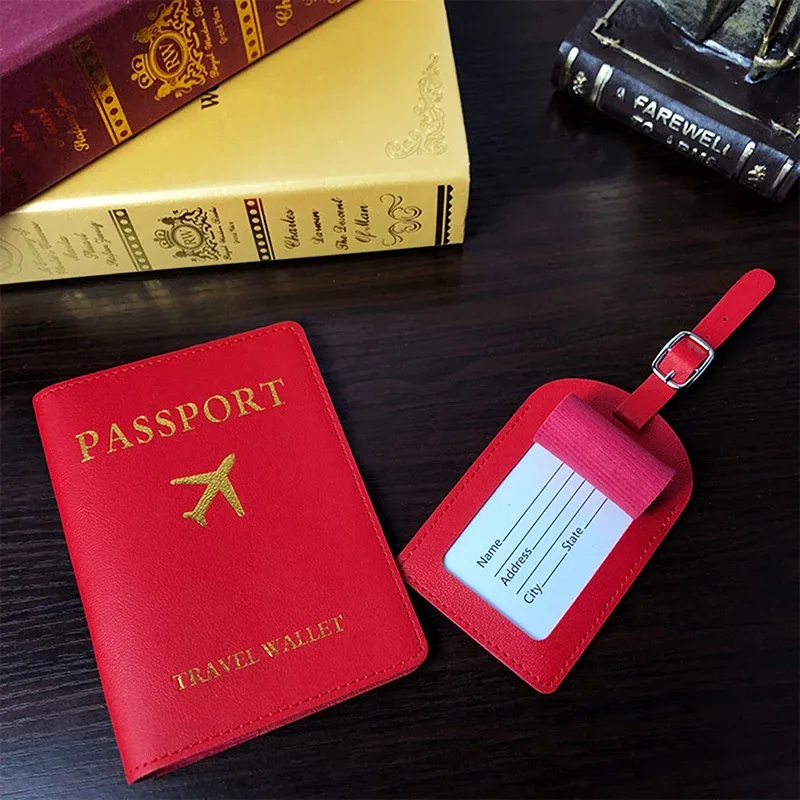 étiquette de bagage en cuir pu, 1 pièce, étiquettes d'identification de nom, étiquette d'identification de valise de voyage, étiquette de sac d'embarquement, accessoires de voyage
