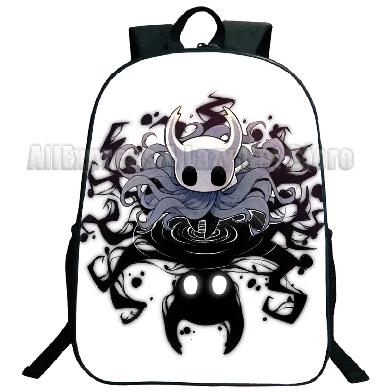 anime hollow knight cartable, cartoon game shouder backpack, school boys and girls bagpack, teenager travel rucksack