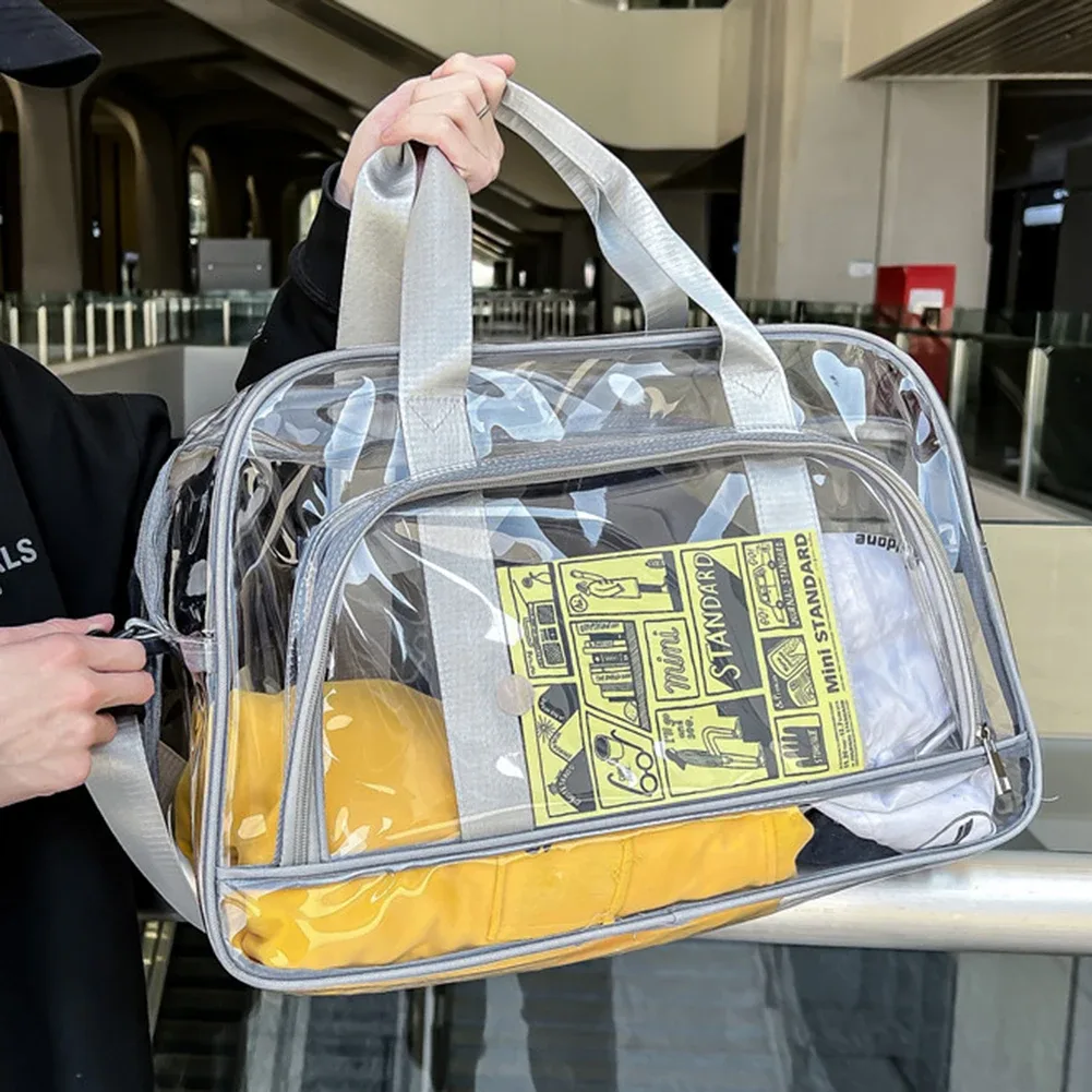 sacs à main de créateur de luxe pour femmes, sac à main transparent, sac d'entraînement en pvc, sac polochon de voyage, sacs à bandoulière étanches