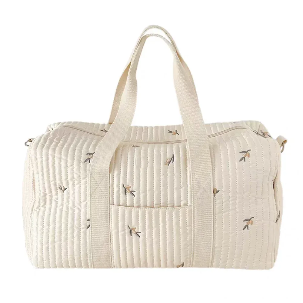 sac de voyage de grande capacité, sac de sport multifonctionnel ours de dessin animé, sac de voyage pliable à fleurs douces, mignon sac de maman