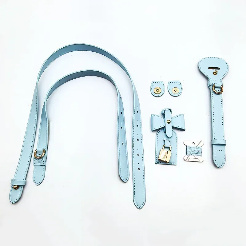 sac seau vintage fait main en paille tressée avec accessoires en cuir pu, bandoulière simple pour sac à bandoulière ou sac croisé