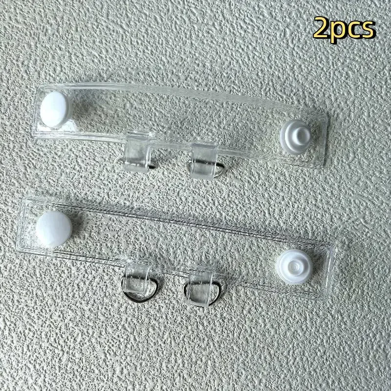 2 pièces boucle d'extension de sangle de sac en pvc, boucle transparente pour sac à dos, clip de fixation rapide, accessoires de bagage
