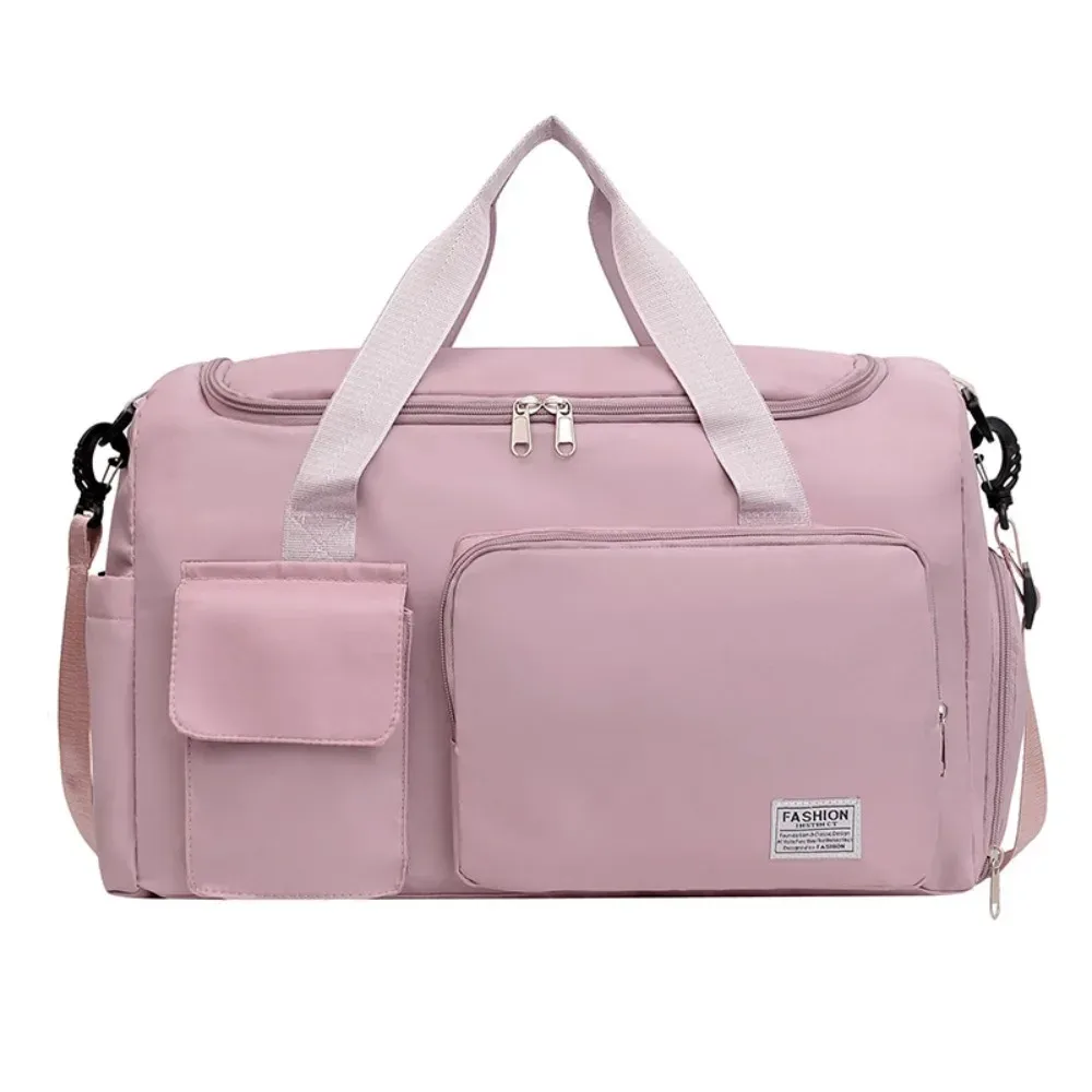 sac de voyage oxford pliable multifonctionnel en nylon, sac de sport multicouche avec compartiment à chaussures, sac à main de grande capacité