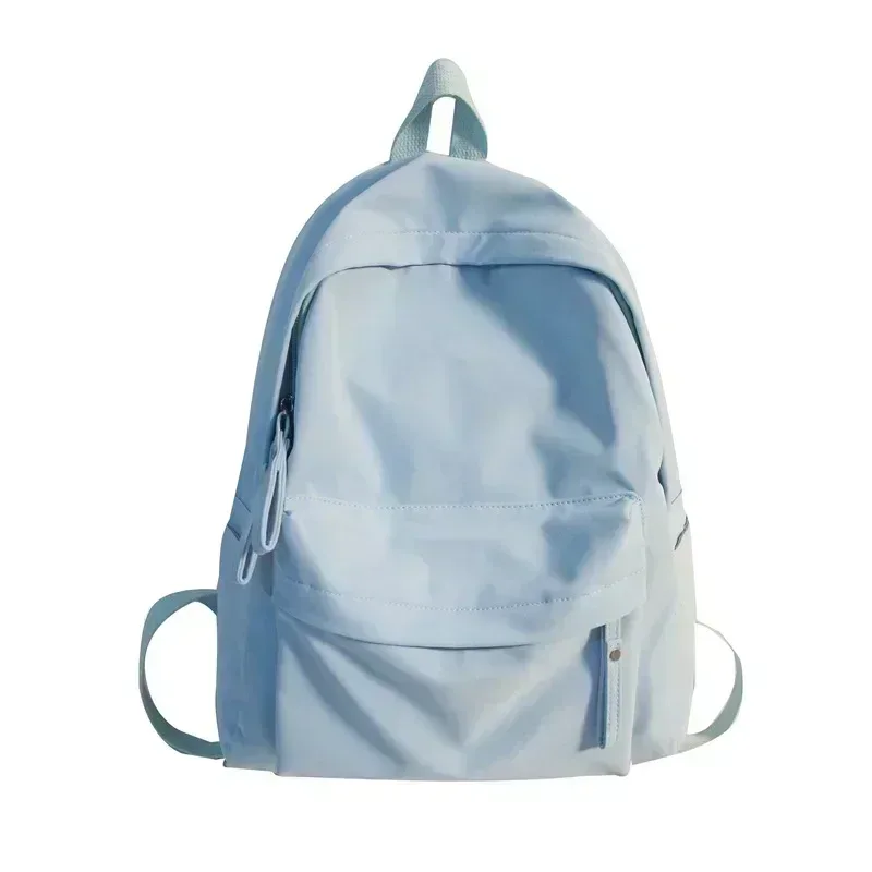 sac à dos en nylon imperméable pour femme, simple, solide, cartable pour documents, sac à dos de voyage pour étudiant, filles