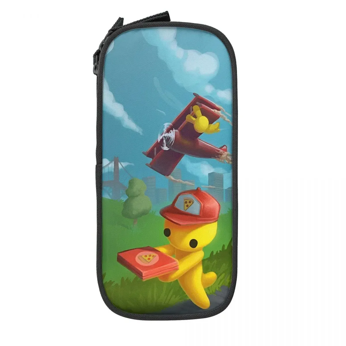 mignon wobbly life jeu en ligne trousse à crayons étuis à crayons stylo pour étudiant grand rangement sacs à crayons bureau fermeture éclair papeterie