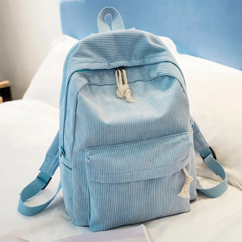sac à dos personnalisé en velours côtelé, sac à dos décontracté unisexe classique pour campus, sac à main ultra doux portable