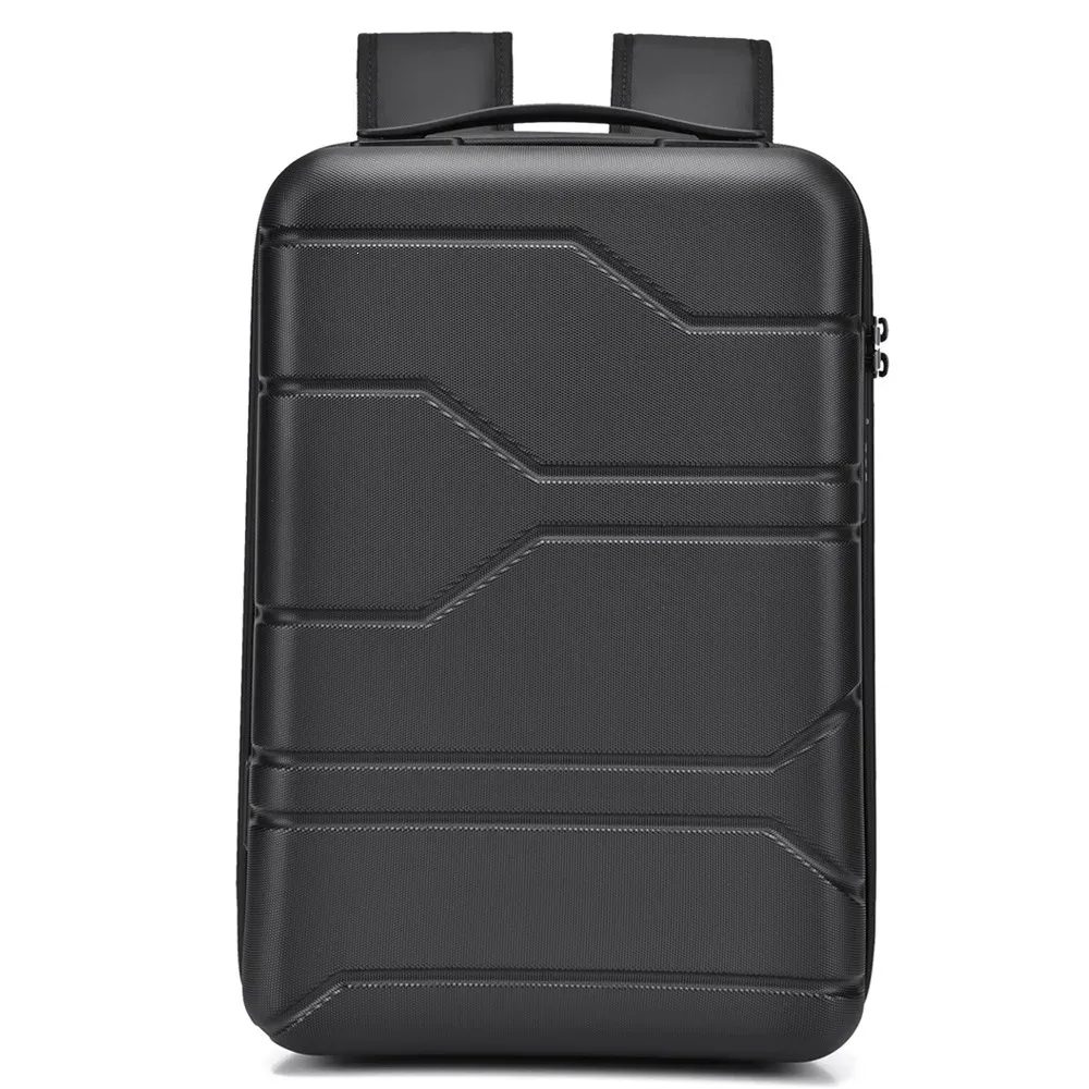 sac à dos de gaming unisexe grande capacité, sac à double épaule, coque rigide extensible, matériau pc, style professionnel élégant