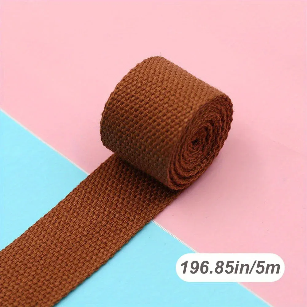 cerclage de sangle portable 5m x 32mm, pour sac à dos, bricolage, accessoires de ceinture de couture, ruban de décoration pour vêtements