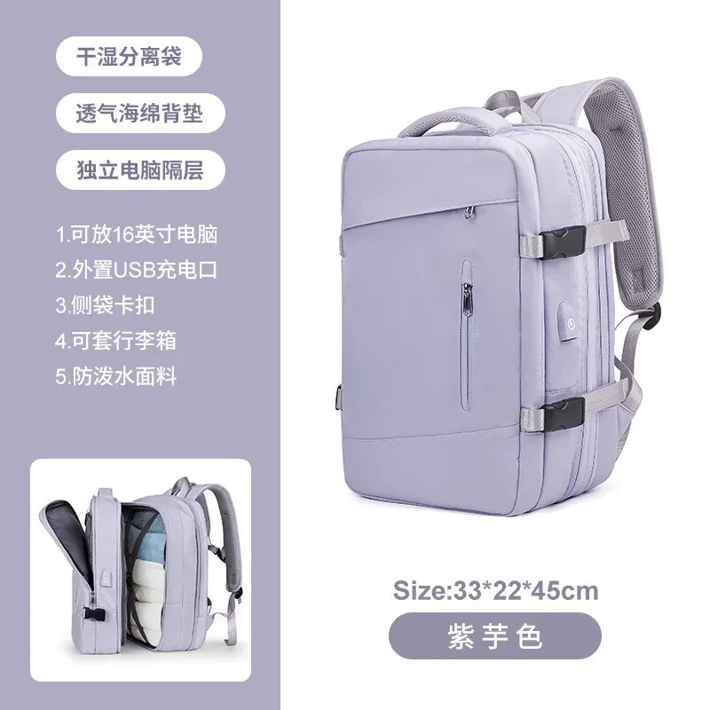 sacs à dos de charge multifonctionnels de grande capacité, sacs d'affaires, sac à dos de voyage extensible en avion, sac pour ordinateur portable, bagages, nouveau