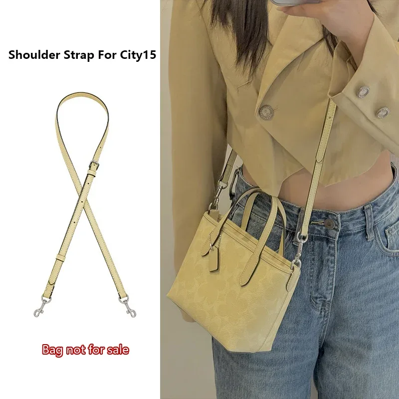 bandoulière pour sac coach city15 mini tote, sangle de sac avec chaîne décorative, accessoires de remplacement pour sac bandoulière