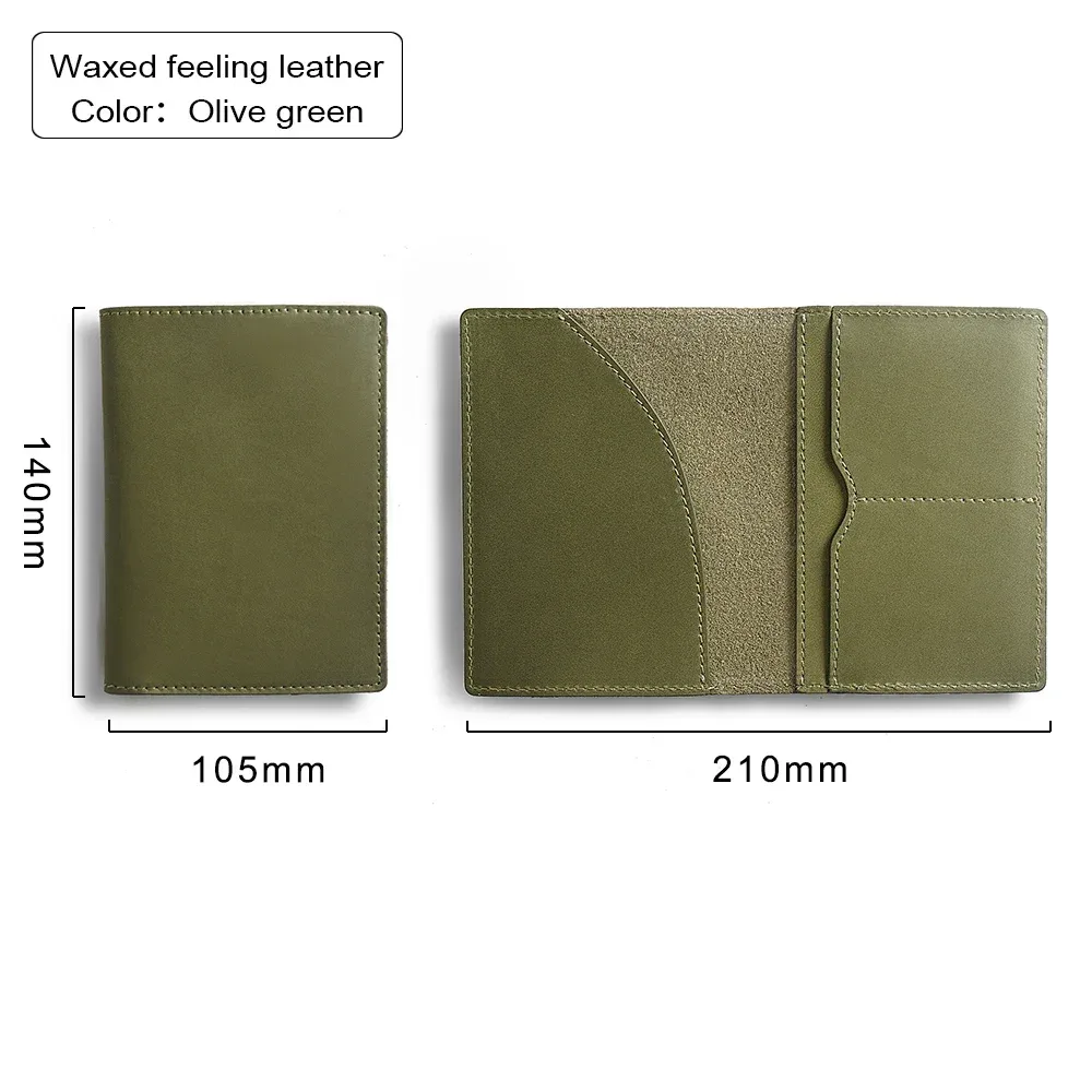 porte-passeport en cuir pour les essentiels de voyage, étui mince pour passeport, portefeuille de voyage, sac pour cartes de crédit pliable pour femmes et hommes