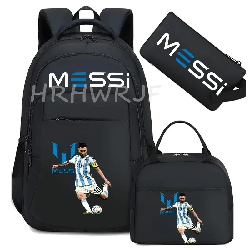 sac à dos de football messi, camouflage, pour garçons et filles, sac de voyage multifonctionnel, grande capacité, sac d'école pour femmes et hommes, sac à dos pour ordinateur portable usb, mochilas