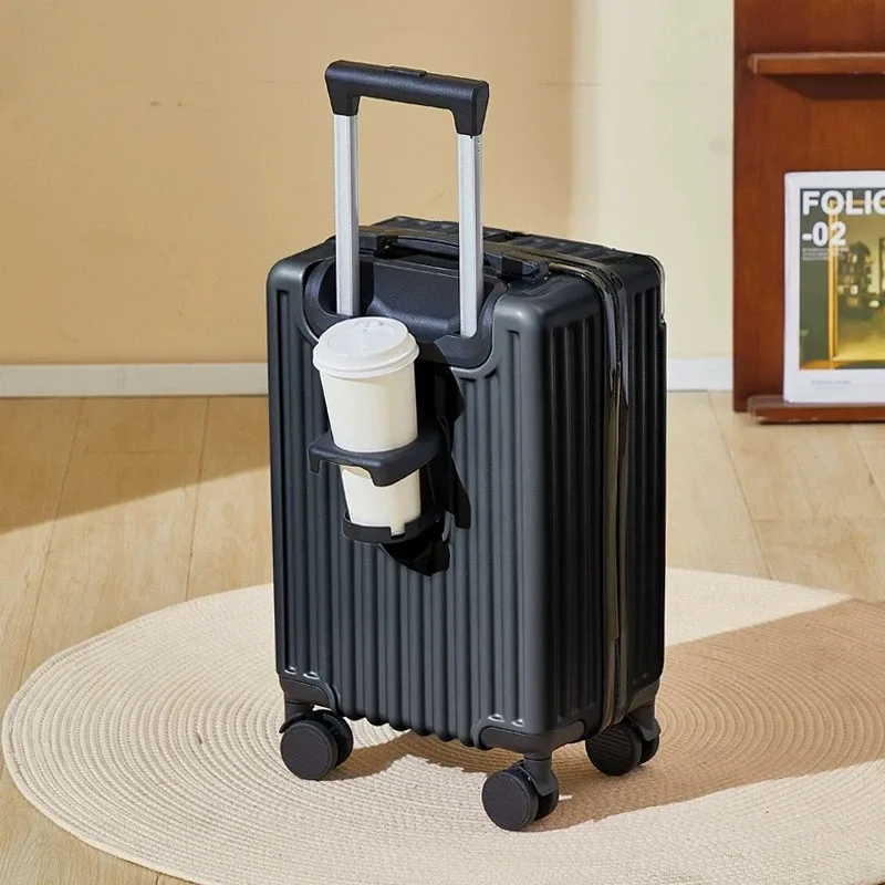 valise de voyage légère avec mot de passe pour étudiant, petit bagage, roue universelle pour homme et femme, chariot d'embarquement, 18 pouces
