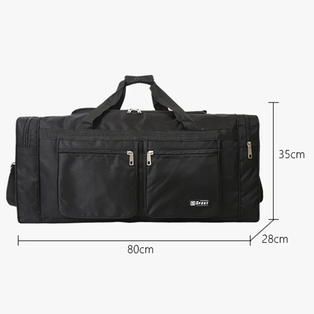 sac polochon de voyage en nylon pour femmes et hommes, sac à bagages à main, fourre-tout de grande capacité pour week-end, sac de sport, pochettes de nuit