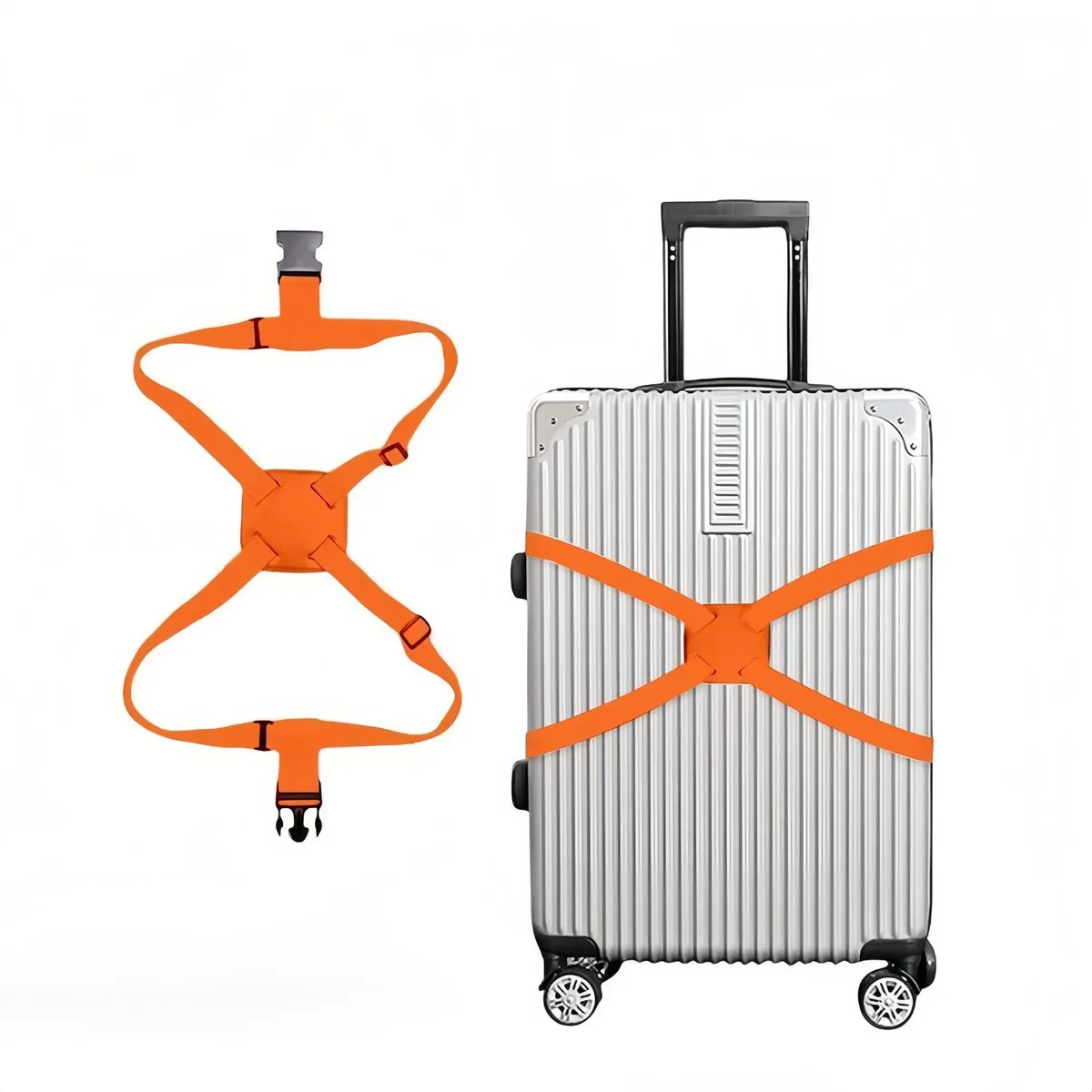 sangle de bagage réglable, ceinture de fixation élastique pour valise, sangle de fixation robuste pour bagages enregistrés