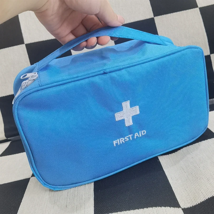 trousse de premiers secours en tissu oxford, 1 pièce, portable, pour voyage, sac de transport d'urgence, sac médical d'extérieur, étui de rangement