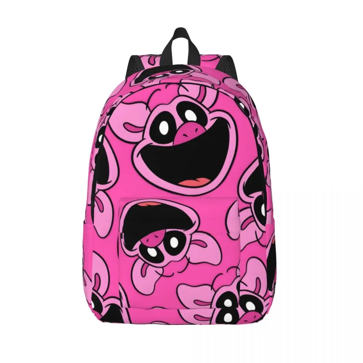 sac à dos en toile personnalisé avec impression 3d de créatures souriantes pour garçons et filles, sacs de voyage pour collège et école, sac à livres pour ordinateur portable de 15 pouces