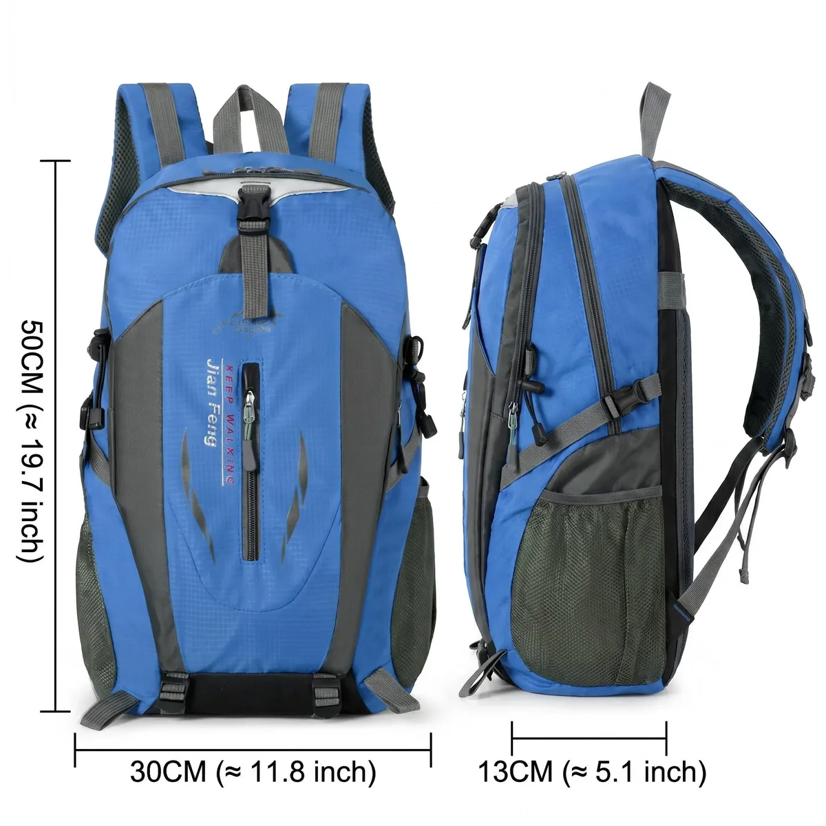 sac à dos de randonnée en plein air, résistant à l'eau, en oxford, durable, sac à dos décontracté de grande capacité, sac à dos de voyage et de camping pour hommes et femmes