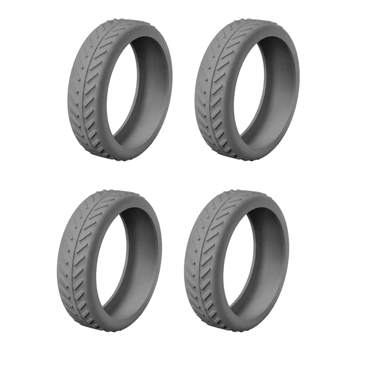 1/4/8 pièces manchon de roulette en silicone sourdine roue de réduction du bruit housse de roulettes anti-rayures pour valise à bagages à main