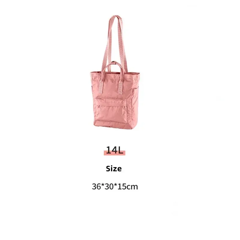 sac à dos 3-en-1 fox 14l, sac à bandoulière classique, sangle réglable, sac à dos unisexe en toile