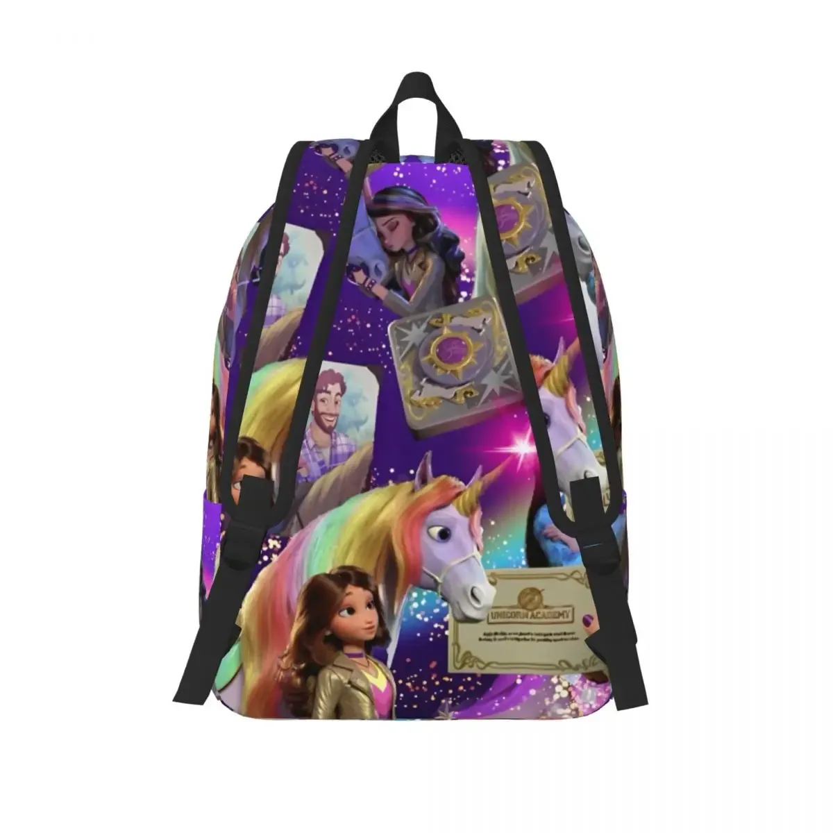licornes a-academy animation filles cool sac à dos école en plein air randonnée voyage dessin animé mignon sac à dos hommes femmes ordinateur portable sac à bandoulière