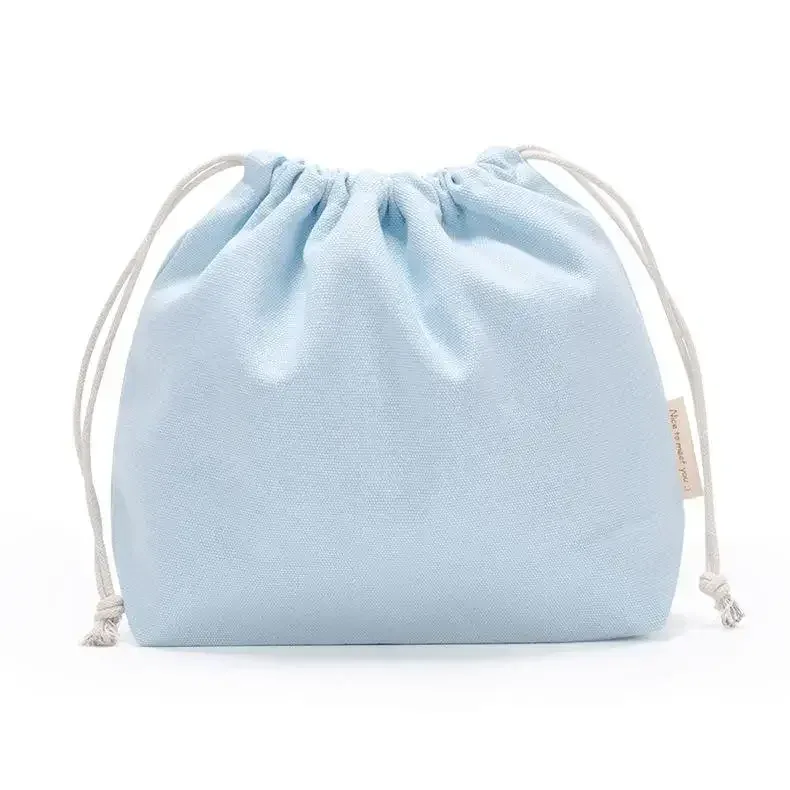 sac de rangement en coton à cordon de serrage, sacs en toile pour emballage cadeau de bonbons, pochette réutilisable pour articles divers à domicile, organiser les chaussettes anti-poussière, sous-vêtements