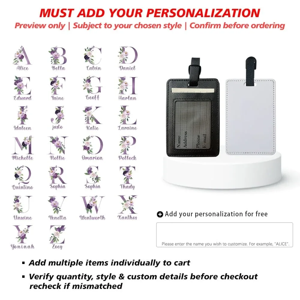 étiquette de bagage personnalisée en pu avec nom, porte-identifiant pour avion, porte-adresse pour valise, carte nominative, étiquette d'embarquement portable