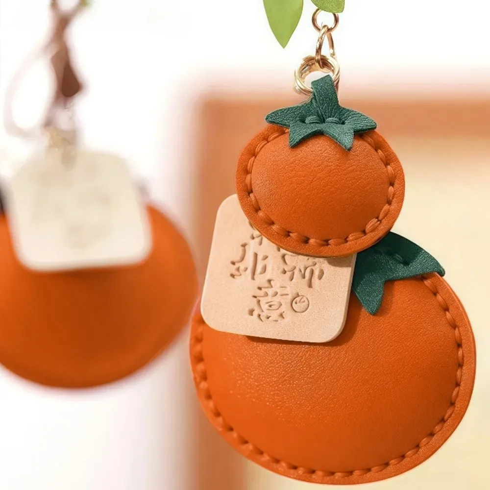 porte-clés personnalisé en cuir souple, design drôle et mignon, pendentif pour sac à dos, porte-clés créatif en forme de fruit de dessin animé, cadeau